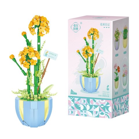 LEAN Toys Klocki Konstrukcyjne Kwiatki W Doniczkach Kolorowe 269-444 el. LEAN Toys Klocki Konstrukcyjne Kwiatki W Doniczkach Kolorowe 269-444 el.