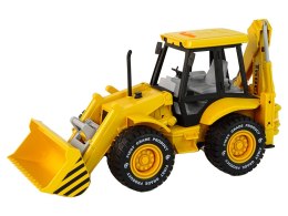 LEAN Toys Koparka Traktor Z Napędem Frykcyjnym Dźwięk Żółta