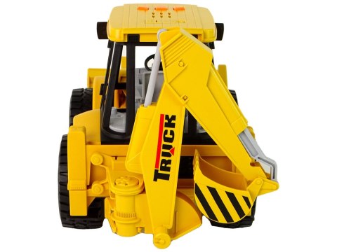 LEAN Toys Koparka Traktor Z Napędem Frykcyjnym Dźwięk Żółta LEAN Toys Koparka Traktor Z Napędem Frykcyjnym Dźwięk Żółta