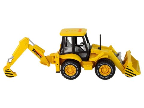 LEAN Toys Koparka Traktor Z Napędem Frykcyjnym Dźwięk Żółta LEAN Toys Koparka Traktor Z Napędem Frykcyjnym Dźwięk Żółta