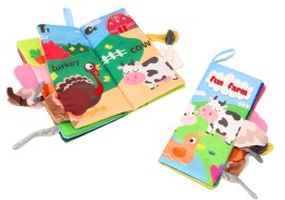 LEAN Toys Miękka Książeczka Edukacyjna Szeleszcząca Zwierzęta Domowe