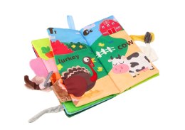 LEAN Toys Miękka Książeczka Edukacyjna Szeleszcząca Zwierzęta Domowe