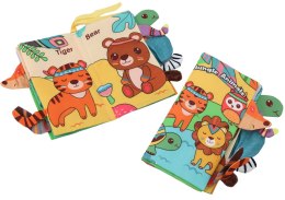 LEAN Toys Miękka Książeczka Edukacyjna Szeleszcząca Zwierzęta Dżungla