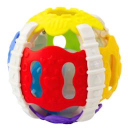 LEAN Toys Piłeczka Sensoryczna Dla Niemowląt Gumowa Światła Dźwięki Kolorowa