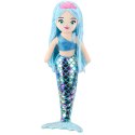 LEAN Toys Pluszowa Syrenka Przytulanka Holograficzny Ogon Niebieska 48cm