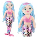 LEAN Toys Pluszowa Syrenka Przytulanka Holograficzny Ogon Różowo-Niebieska 48cm