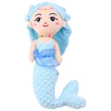 LEAN Toys Pluszowa Syrenka z Koralami Przytulanka Niebieska 32cm