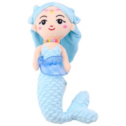 LEAN Toys Pluszowa Syrenka z Koralami Przytulanka Niebieska 32cm