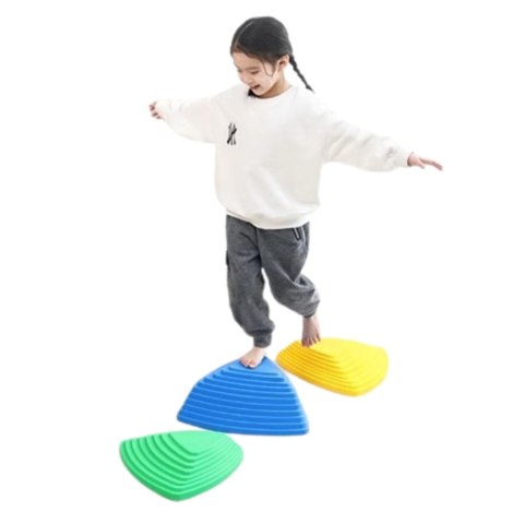 LEAN Toys Ścieżka Edukacyjna Sensoryczna Kamienie Równoważne Kolorowe 6szt LEAN Toys Ścieżka Edukacyjna Sensoryczna Kamienie Równoważne Kolorowe 6szt
