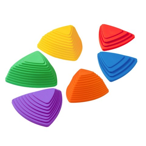 LEAN Toys Ścieżka Edukacyjna Sensoryczna Kamienie Równoważne Kolorowe 6szt LEAN Toys Ścieżka Edukacyjna Sensoryczna Kamienie Równoważne Kolorowe 6szt