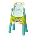 LEAN Toys Tablica Edukacyjna Dwustronna Na Stelaże Akcesoria Zielona 3w1