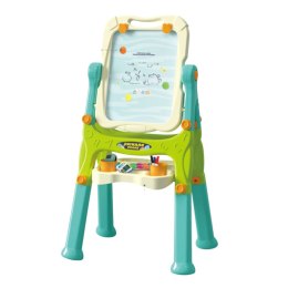 LEAN Toys Tablica Edukacyjna Dwustronna Na Stelaże Akcesoria Zielona 3w1