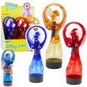 LEAN Toys Wentylator Wiatrak Przenośny z Natryskiem Na Baterie Mix