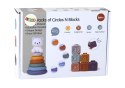 LEAN Toys Zestaw Edukacyjny Dla Malucha Miękkie Klocki Piramidka Miś