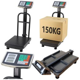 LEAN Waga Elektroniczna LCD Platformowa Magazynowa Dokładność do 20g 150kg