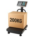 LEAN Waga Elektroniczna LCD Platformowa Magazynowa Dokładność do 20g 200kg