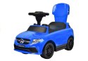 LEAN CARS Jeździk Mercedes Pchacz 3w1 Barierki Niebieski 3288