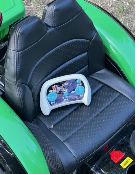 LEAN CARS Traktor na akumulator z Przyczepą HZB-200 Zielony