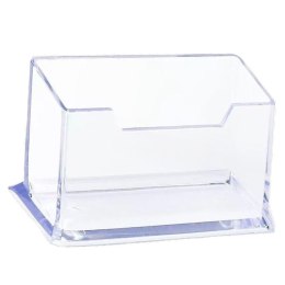 LEAN Pojemnik Na Wizytówki Przeźroczysty Transapentny Plastikowy 11cm