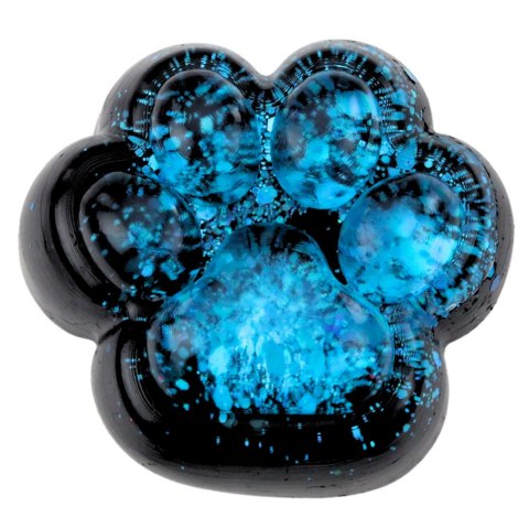 LEAN TOYS Gniotek Kocia Łapka Antystresowa Sensoryczna Squishy Czarna Niebieski Brokat LEAN TOYS Gniotek Kocia Łapka Antystresowa Sensoryczna Squishy Czarna Niebieski Brokat