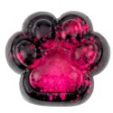 LEAN TOYS Gniotek Kocia Łapka Antystresowa Sensoryczna Squishy Czarna Różowy Brokat