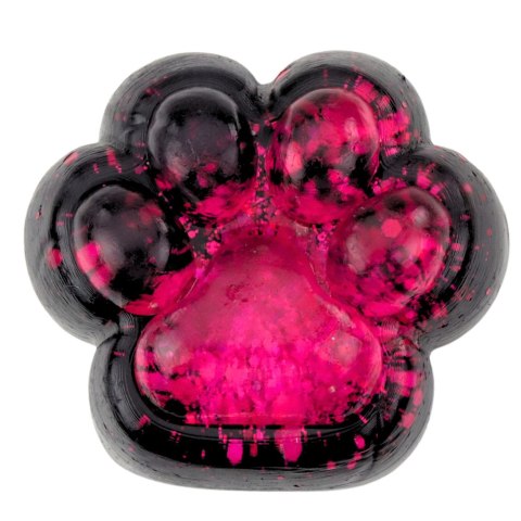 LEAN TOYS Gniotek Kocia Łapka Antystresowa Sensoryczna Squishy Czarna Różowy Brokat LEAN TOYS Gniotek Kocia Łapka Antystresowa Sensoryczna Squishy Czarna Różowy Brokat