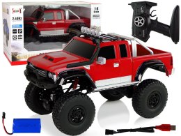 LEAN Toys Auto Off- Road R/C 2.4G Climbing Car 1:8 Czerwony 4x4
