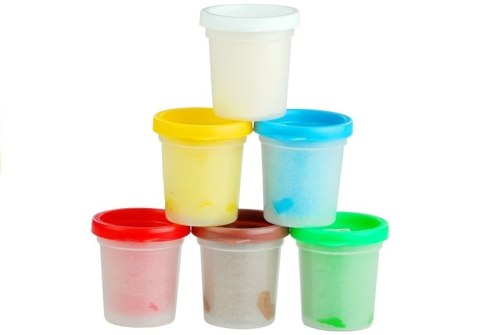 LEAN Toys Ciastolina Zestaw Urodzinowy 6 Kolorów Akcesoria