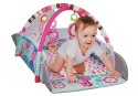 LEAN Toys Duża Mata Basen Edukacyjna dla Niemowląt 5w1 z Pałąkami Hipopotam Piłeczki