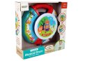 LEAN Toys Interaktywny Bębenek dla Niemowlaka Efekty Świetlne Piosenki Pianinko 21cm