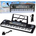LEAN Toys Keyboard Elektryczny Mikrofon Stojak Na Nuty Nagrywanie Odtwarzanie