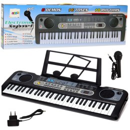 LEAN Toys Keyboard Elektryczny Mikrofon Stojak Na Nuty Nagrywanie Odtwarzanie