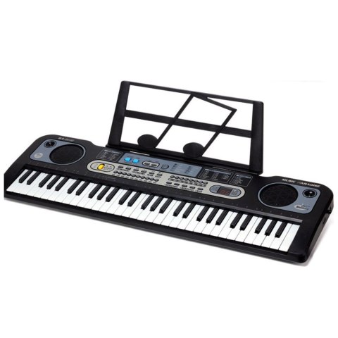 LEAN Toys Keyboard Elektryczny Mikrofon Stojak Na Nuty Nagrywanie Odtwarzanie LEAN Toys Keyboard Elektryczny Mikrofon Stojak Na Nuty Nagrywanie Odtwarzanie