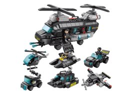 LEAN Toys Klocki Konstrukcyjne Służba Specjalna Policja 456 ele. Zestaw