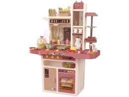 LEAN Toys Kuchnia Dla Dzieci Woda Para Wodna Dźwięk Światła Akcesoria 65 Elementów