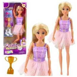 LEAN Toys Lalka Anlily Baletnica W Sukience Ruchome Kończyny Akcesoria