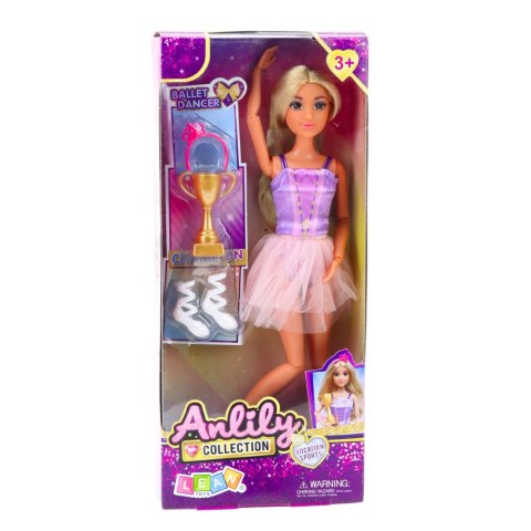 LEAN Toys Lalka Anlily Baletnica W Sukience Ruchome Kończyny Akcesoria LEAN Toys Lalka Anlily Baletnica W Sukience Ruchome Kończyny Akcesoria
