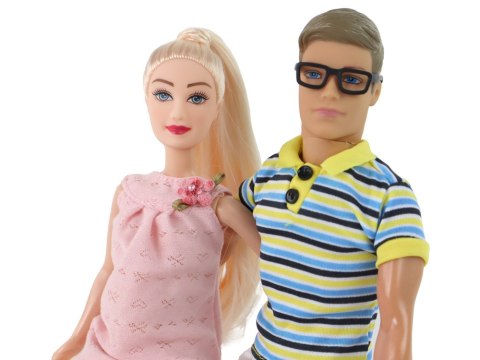 LEAN Toys Lalka Rodzina Chłopak Dziewczyna Lucy w Ciąży LEAN Toys Lalka Rodzina Chłopak Dziewczyna Lucy w Ciąży