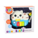 LEAN Toys Mini Pianinko Dla Malucha Kotek Niebieski Światła Dźwięki