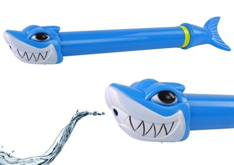 LEAN Toys Pistolet Na Wodę Rekin 45 cm Niebieski Ogród