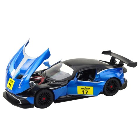 LEAN Toys Samochód Metalowy Sportowy Światła Dźwięki Napęd Niebieski 1:22 LEAN Toys Samochód Metalowy Sportowy Światła Dźwięki Napęd Niebieski 1:22