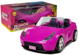 LEAN Toys Samochód dla Lalek Różowy Cabrio 34 cm