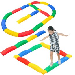 LEAN Toys Ścieżka Sensoryczka Deski Równoważne 16 Desek Łączenia Antypoślizgi
