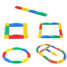 LEAN Toys Ścieżka Sensoryczka Deski Równoważne 16 Desek Łączenia Antypoślizgi
