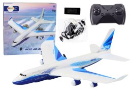 LEAN Toys Zdalnie Sterowany Samolot R/C 4D-G2 Światła Biały