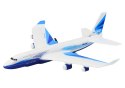 LEAN Toys Zdalnie Sterowany Samolot R/C 4D-G2 Światła Biały