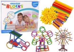 LEAN Toys Zestaw Do Budowania Klocki Konstrukcyjne Patyczki Do Układania Słomki