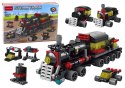 LEAN Toys Zestaw Klocków Konstrukcyjnych 6w1 Lokomotywa 118el