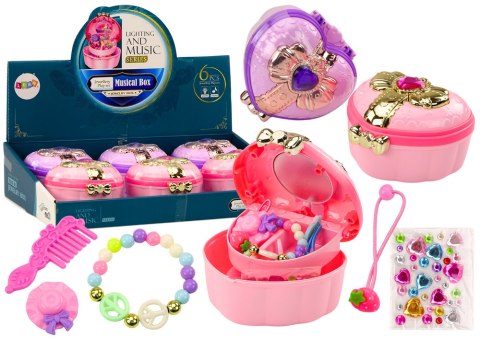 LEAN Toys Zestaw Kuferek Szkatułka Serduszko Pudełko Na Biżuterię Akcesoria MIX LEAN Toys Zestaw Kuferek Szkatułka Serduszko Pudełko Na Biżuterię Akcesoria MIX