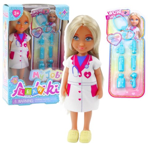 LEAN Toys Zestaw Mini Laleczka Ankiki Lekarz Z Akcesoriami Do Leczenia LEAN Toys Zestaw Mini Laleczka Ankiki Lekarz Z Akcesoriami Do Leczenia